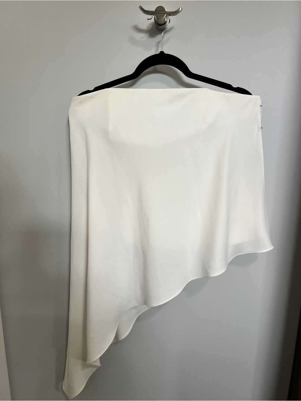 WHBM White Asymmetric Women's Bustier Size 10